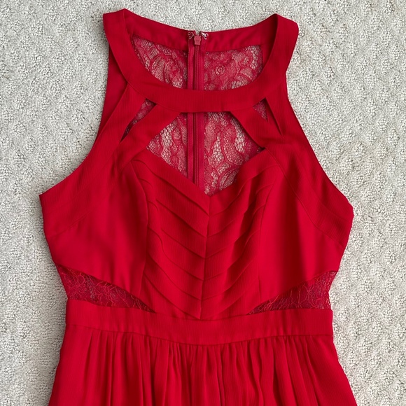 BCBGeneration Formal Goddess Maxi Dress Rouge (Red) Size 6 Formal Prom Wedding - Picture 2 of 15